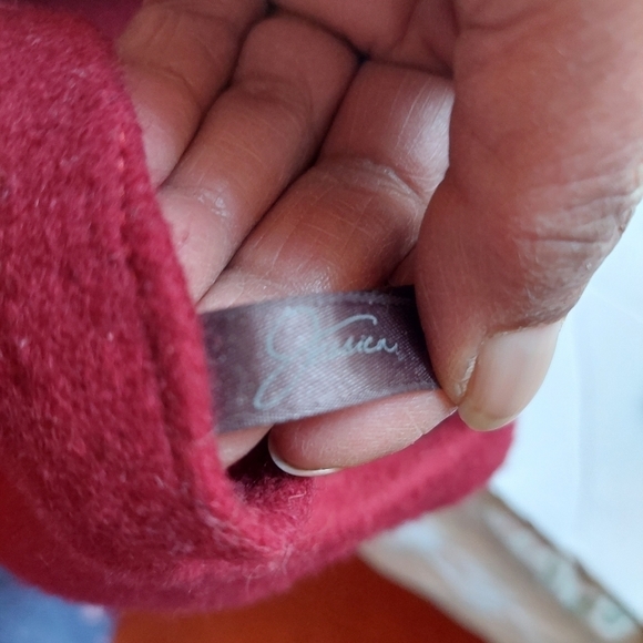 Vintage* Red Jessica Wool Beret - Picture 4 of 8